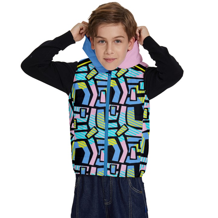 Back Side Kids  Stylish Hooded Puffer Vest