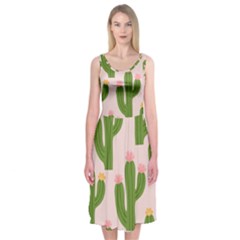 Cuctus  Midi Sleeveless Dress