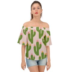 Cuctus  Off Shoulder Short Sleeve Top by StyleHavenStore