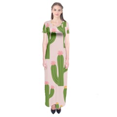 Cuctus  Short Sleeve Maxi Dress