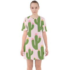 Cuctus  Sixties Short Sleeve Mini Dress