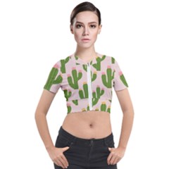 Cuctus  Short Sleeve Cropped Jacket