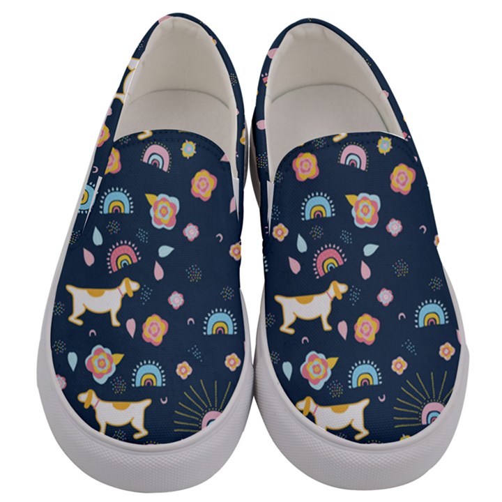 Dogs Men s Canvas Slip Ons