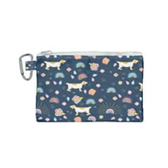 Dogs Canvas Cosmetic Bag (small) by StyleHavenStore