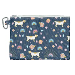 Dogs Canvas Cosmetic Bag (xl)