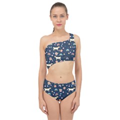 Dogs Spliced Up Two Piece Swimsuit