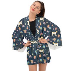 Dogs Long Sleeve Kimono by StyleHavenStore