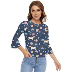 Dogs Bell Sleeve Top