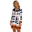 Untitled Design 20241021 190302 0000-removebg-preview Long Sleeve Deep V Mini Dress  View2