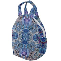 Blue Pour Blend  Travel Backpack by kaleidomarblingart