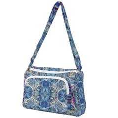 Blue Pour Blend  Front Pocket Crossbody Bag