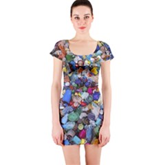 Trash To Treasure (ai) Short Sleeve Bodycon Dress