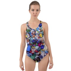 Trash To Treasure (ai) Cut-out Back One Piece Swimsuit