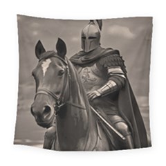 Knight On Horseback Square Tapestry (large)