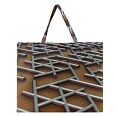 Expression Of Structure Zipper Large Tote Bag