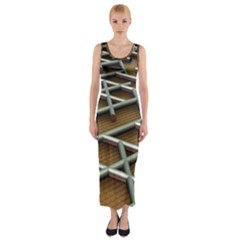 Expression Of Structure Fitted Maxi Dress