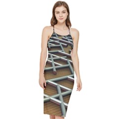 Expression Of Structure Bodycon Cross Back Summer Dress by geonetique