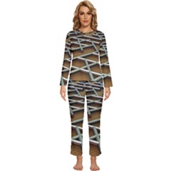 Expression Of Structure Womens  Long Sleeve Lightweight Pajamas Set by geonetique