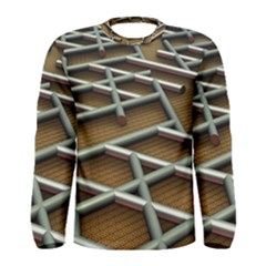 0118 F Expression Of Structure Large Men s Long Sleeve T-shirt