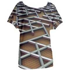 0118 F Expression Of Structure Large Women s Oversized T-shirt