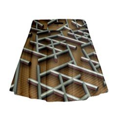 0118 F Expression Of Structure Large Mini Flare Skirt by geonetique