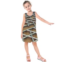 0118 F Expression Of Structure Large Kids  Sleeveless Dress