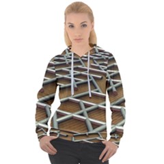 0118 F Expression Of Structure Large Women s Overhead Hoodie