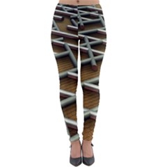 0118 F Expression Of Structure Large Lightweight Velour Leggings