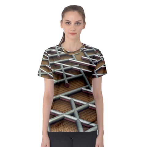 Expression Of Structure Women s Sport Mesh T-shirt by geonetique