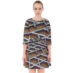 Expression Of Structure Smock Dress