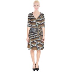 Expression Of Structure Wrap Up Cocktail Dress