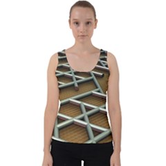 Expression Of Structure Velvet Tank Top