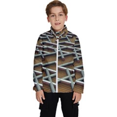 Expression Of Structure Kids  High Neck Windbreaker by geonetique