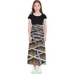 Expression Of Structure Kids  Flared Maxi Skirt by geonetique