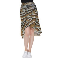 Expression Of Structure Frill Hi Low Chiffon Skirt