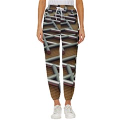 Expression Of Structure Women s Cropped Drawstring Pants by geonetique