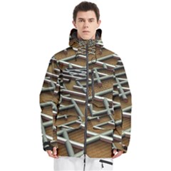 Expression Of Structure Men s Multi Pockets Zip Ski And Snowboard Waterproof Breathable Jacket by geonetique