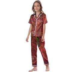  Falupadupe Kids  Satin Short Sleeve Pajamas Set