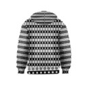 Black And White Circles Pattern Kids  Zipper Hoodie View2