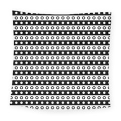 Black And White Circles Pattern Square Tapestry (large)