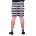 Black And White Circles Pattern Men s Pocket Shorts View2