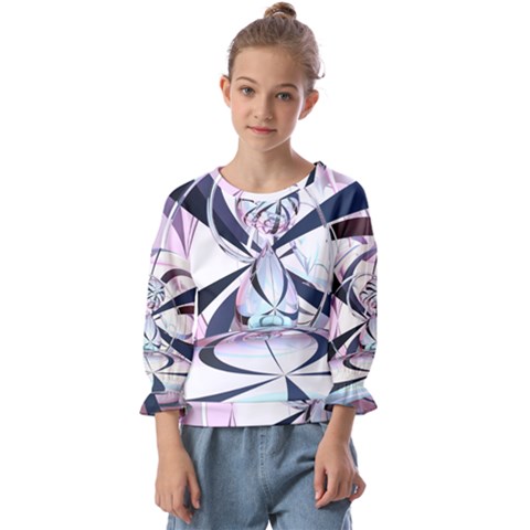 Vanilla Dream Kids  Cuff Sleeve Top by geonetique