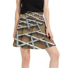 Expression Of Structure Waistband Skirt