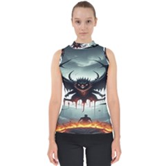 Halloween Goodie Mock Neck Shell Top