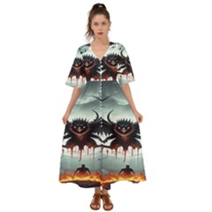 Halloween Goodie Kimono Sleeve Boho Dress