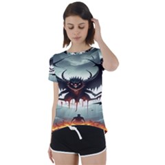 Halloween Goodie Short Sleeve Open Back T-shirt by favoritechios