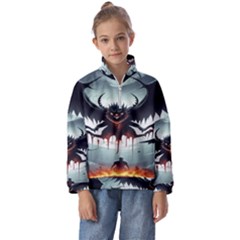 Halloween Goodie Kids  Half Zip Hoodie