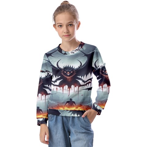 Halloween Goodie Kids  Long Sleeve T-shirt With Frill  by favoritechios