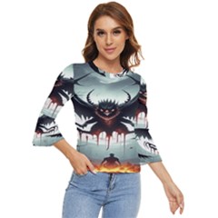 Halloween Goodie Bell Sleeve Top