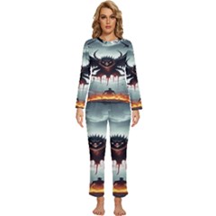 Halloween Goodie Womens  Long Sleeve Lightweight Pajamas Set by favoritechios